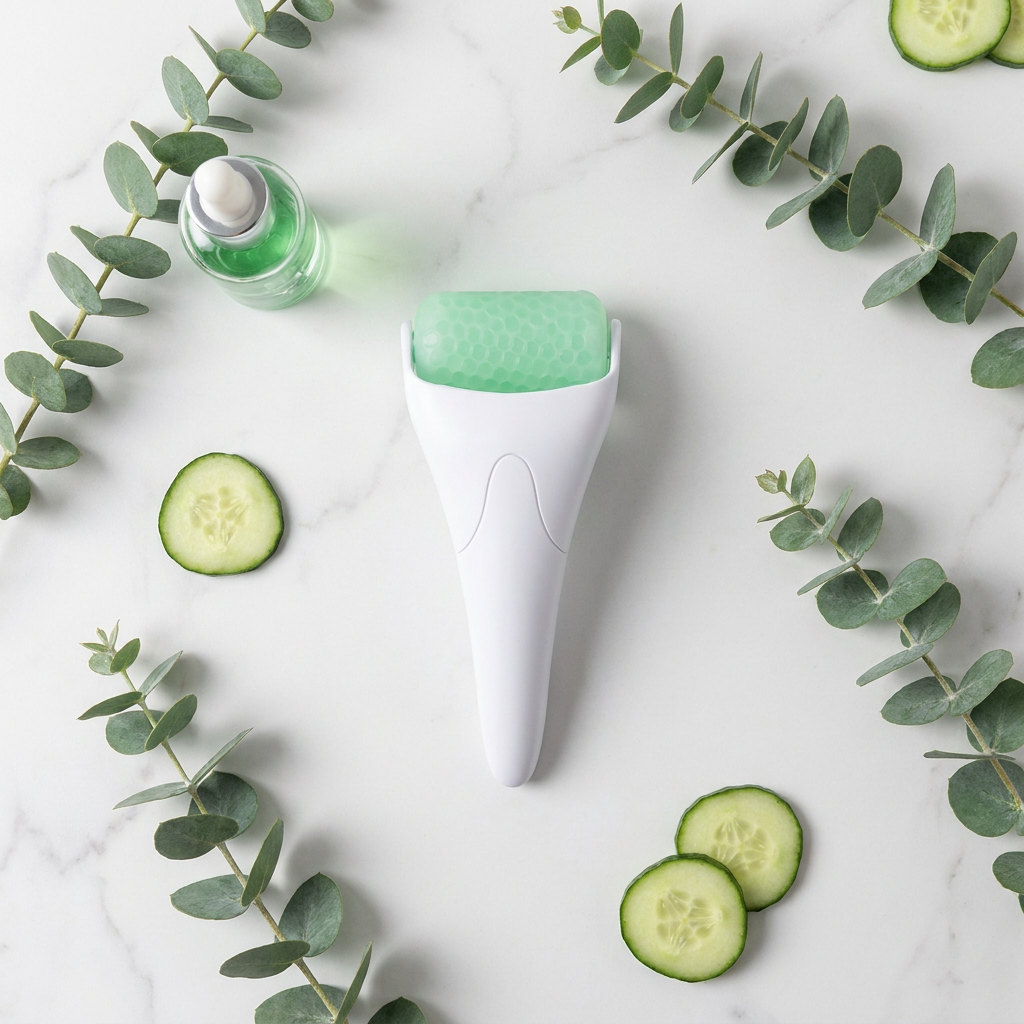 Ice Roller Facial Massager — Instant De-Puff & Glow