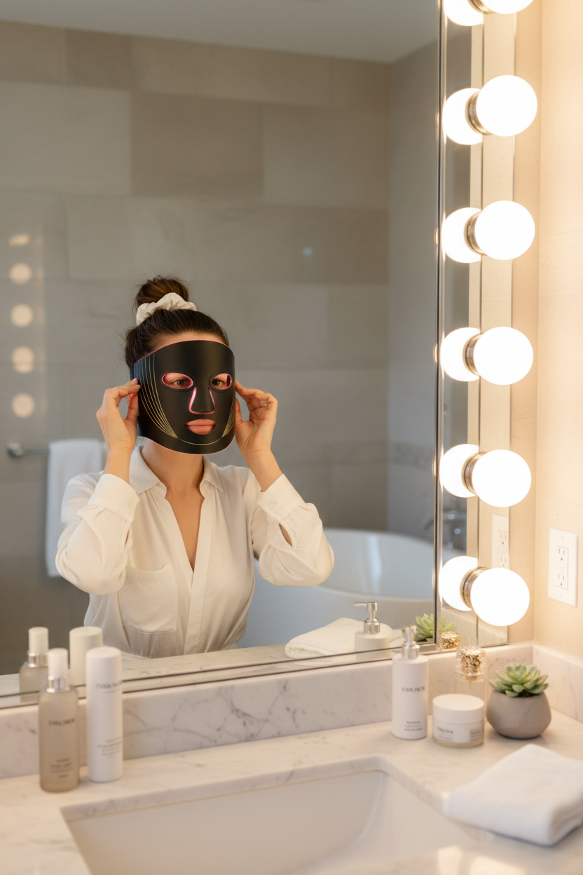 LED Mask Mirror
